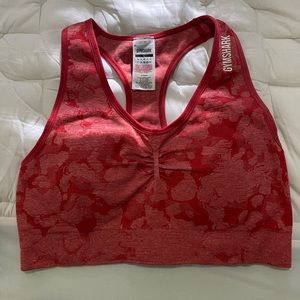 Red Gymshark Sports Bra